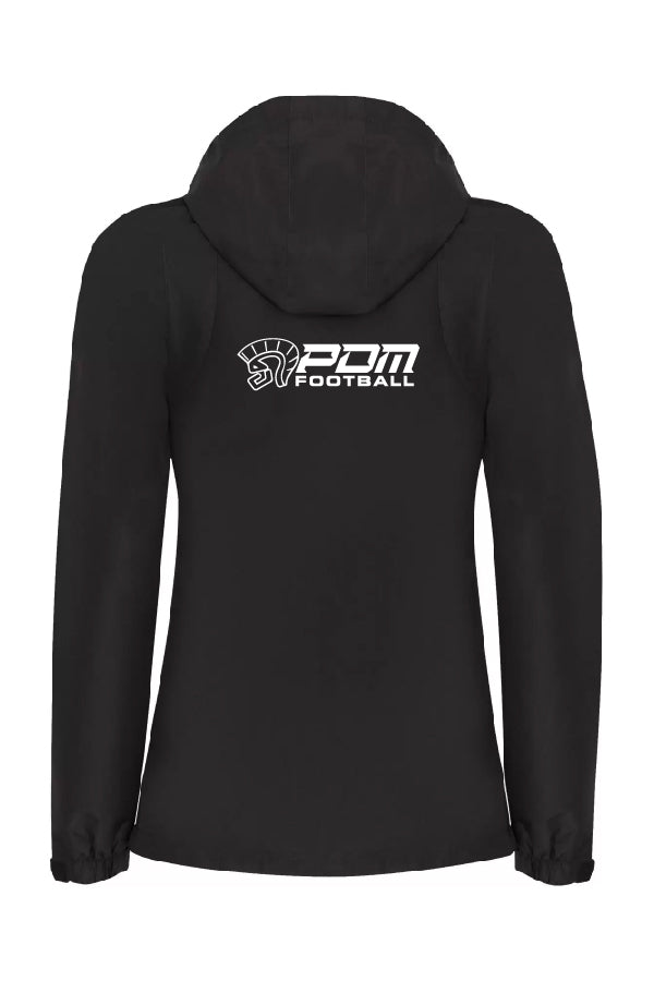 Manteau noir soft shell imperméable - PDM Football