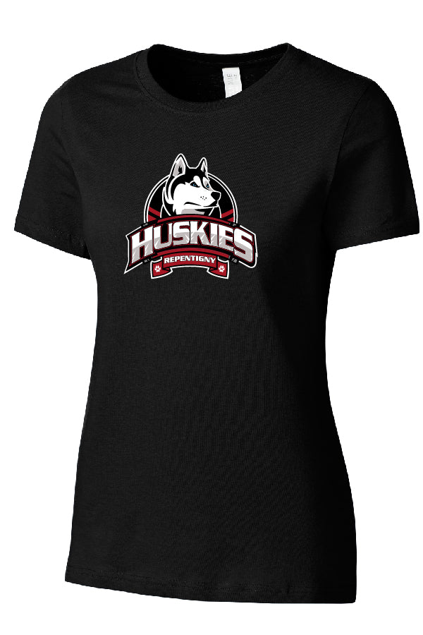 Chandail manche courte Noir  -Huskies