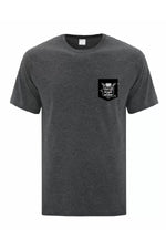 T-shirt chiné foncé avec poche noir - Sainte-Gertrude