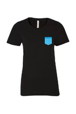 T-shirt noir poche bleu - Primero