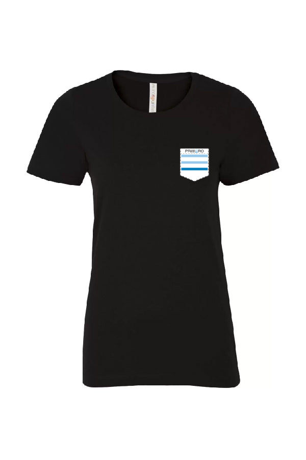 T-shirt noir poche avec logo - Primero