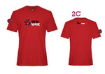 2C - T-shirt ultra doux en coton Rouge - Amikobi