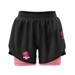 Short athlétique cuissard intégré - Storm Pink Girls