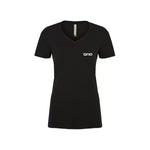 T-shirt marine col V - Logo Brio - Brioconcept