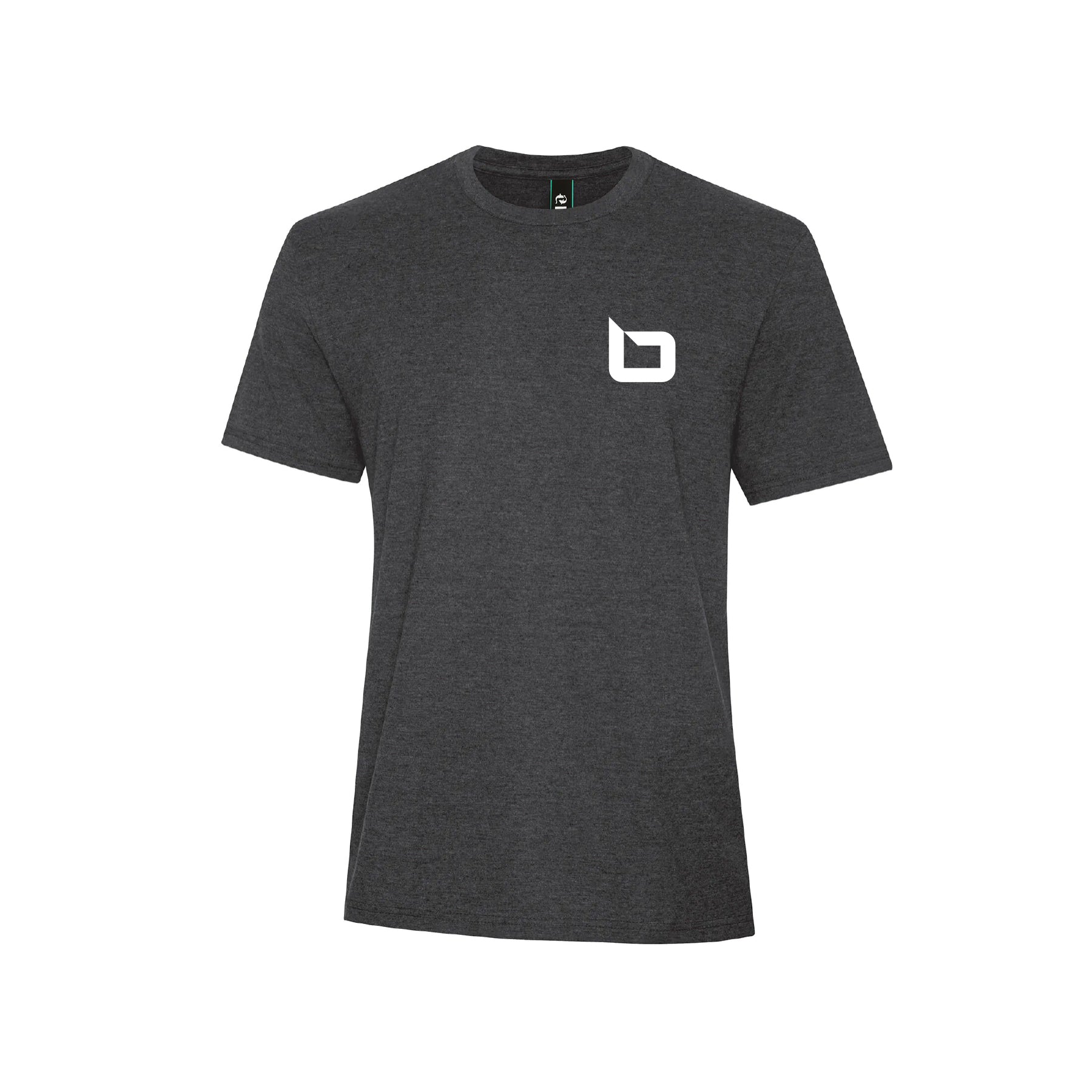 T-shirt charbon chiné - Logo B - Brioconcept