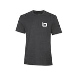 T-shirt charbon chiné - Logo B - Brioconcept