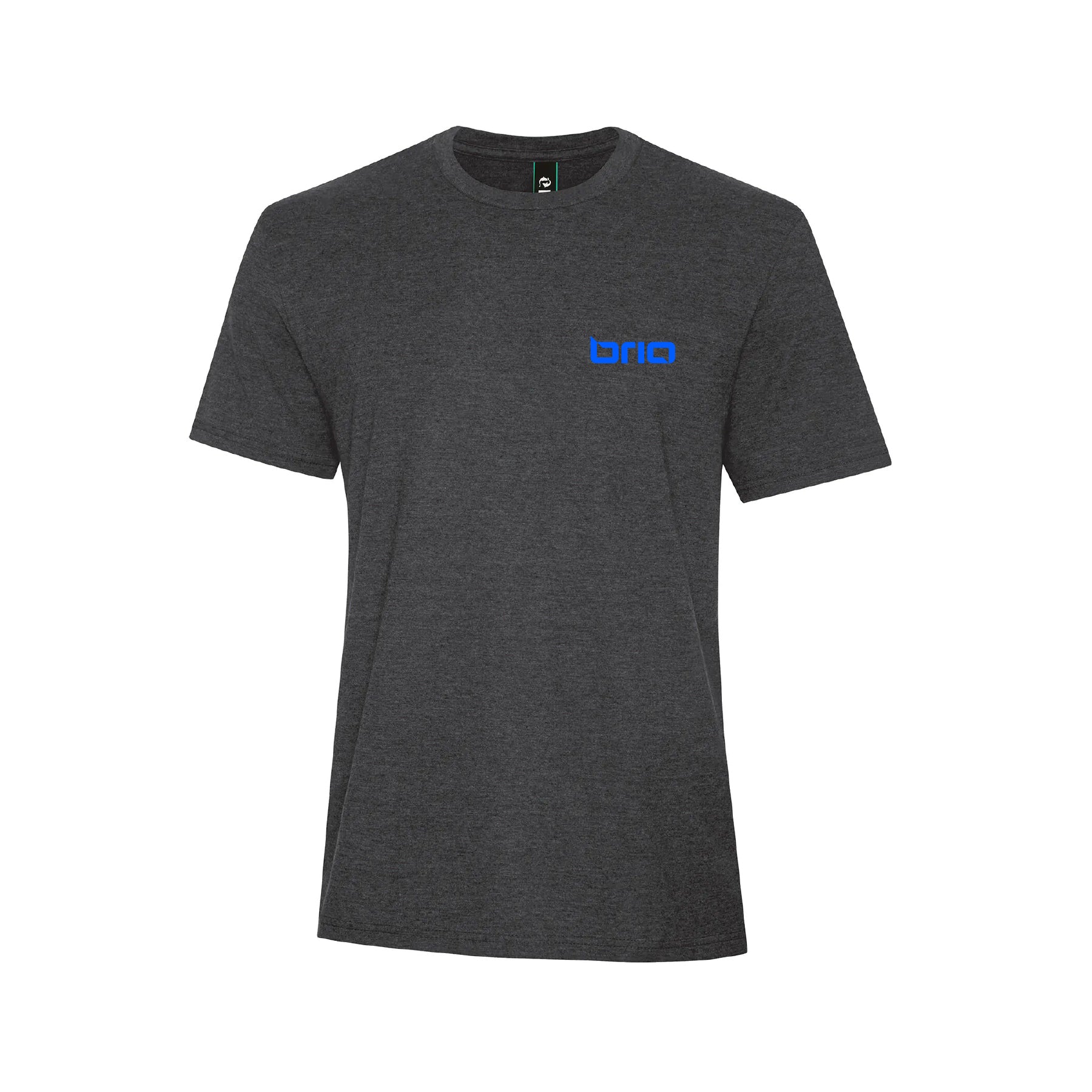 T-shirt charbon chiné - Logo Brio - Brioconcept