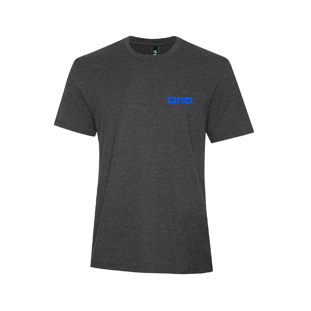 T-shirt charbon chiné - Logo Brio - Brioconcept