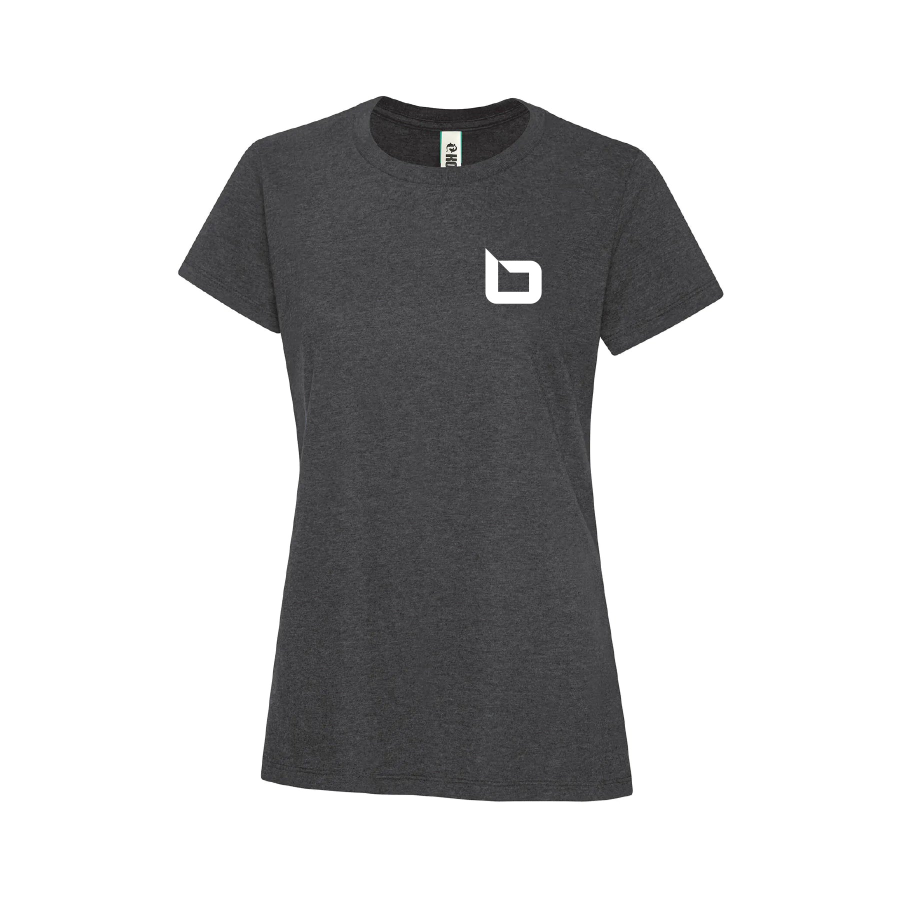 T-shirt charbon chiné - Logo B - Brioconcept