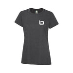 T-shirt charbon chiné - Logo B - Brioconcept
