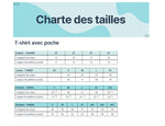 T-shirt avec poche - Collection Jujus - Énergie & Gentillesse  - CHU Sainte-Justine
