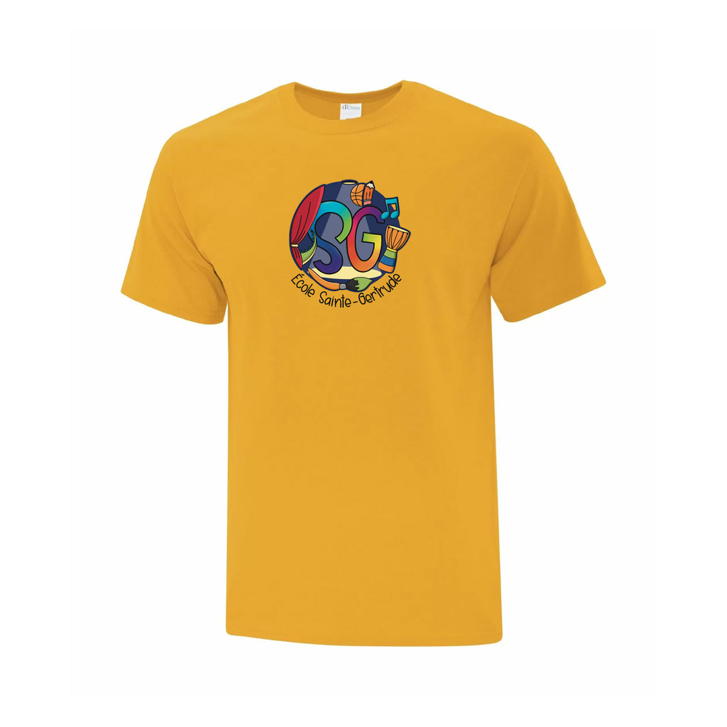 T-shirt coton or - Nouveau logo - Sainte-Gertrude