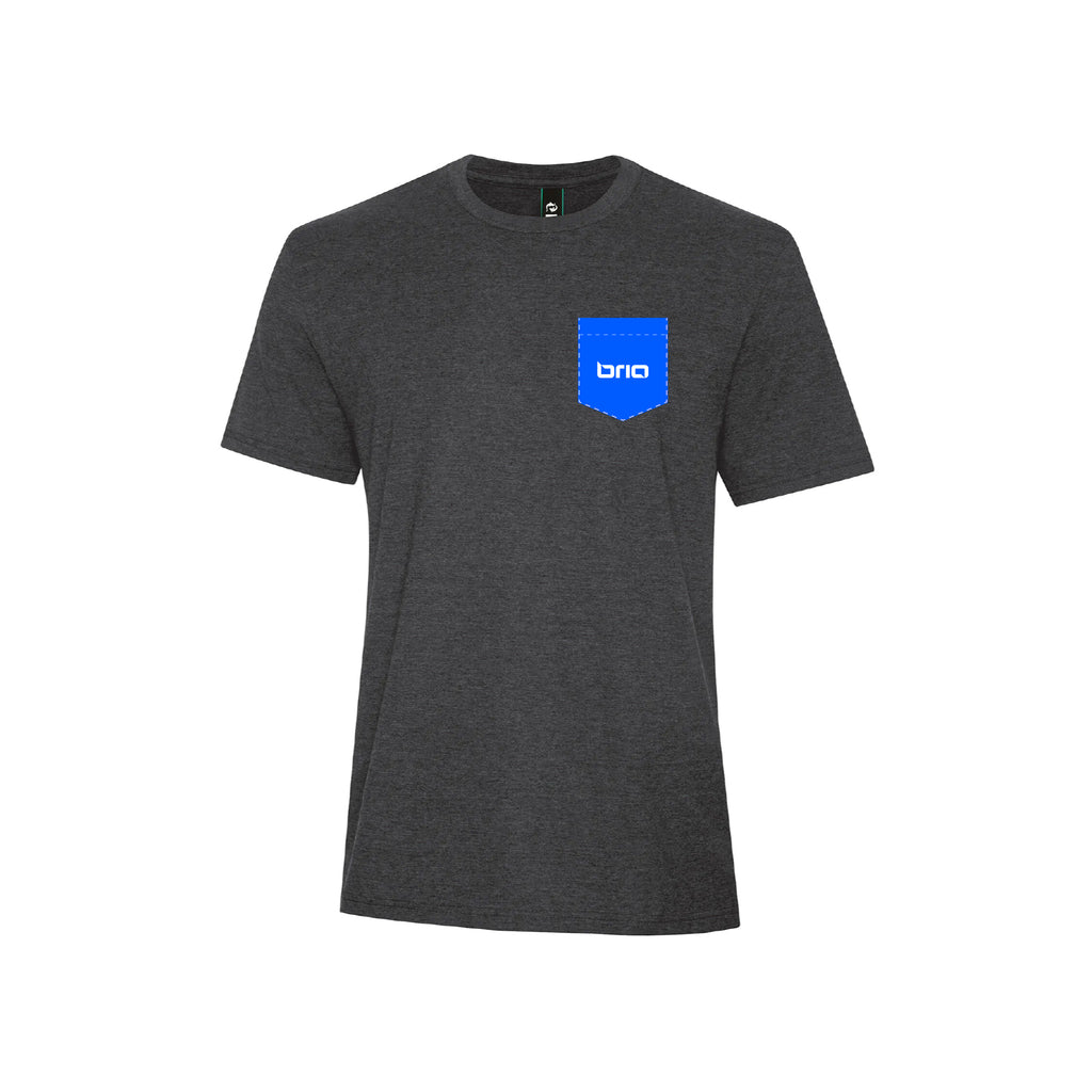 T-shirt à poche charbon chiné - Option 2 - Brioconcept