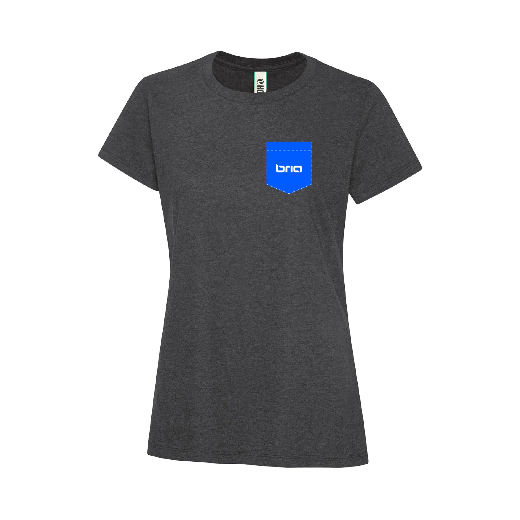 T-shirt à poche charbon chiné - Option 2 - Brioconcept