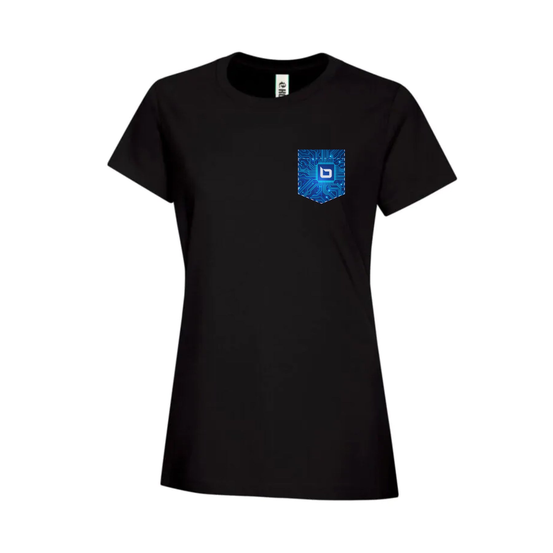 T-shirt à poche noir - Option 1 - Brioconcept