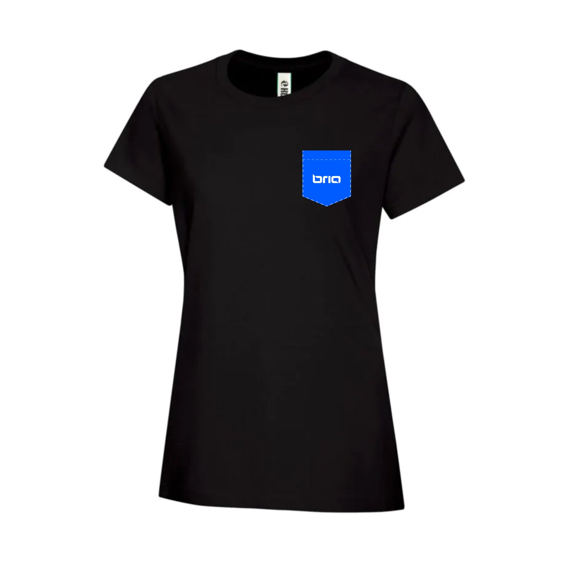 T-shirt à poche noir - Option 2 - Brioconcept