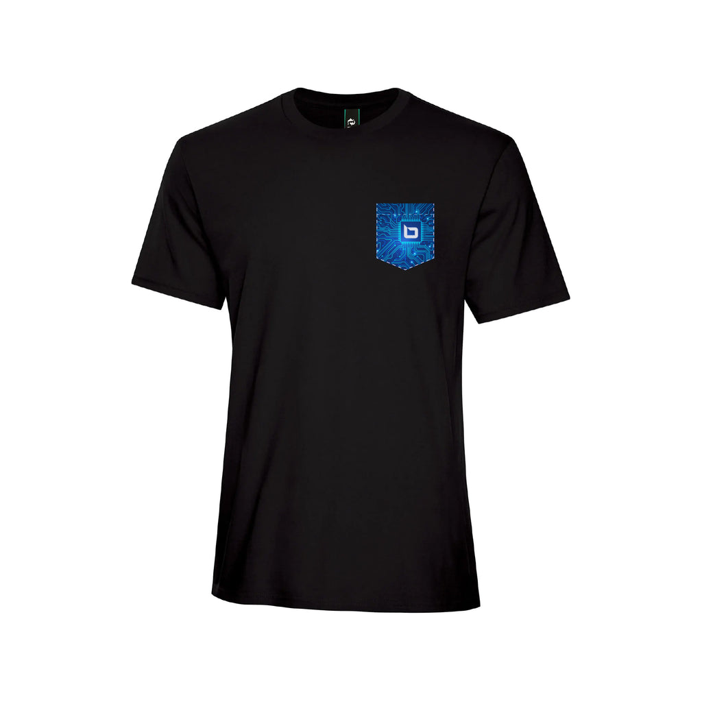 T-shirt à poche noir - Option 1 - Brioconcept