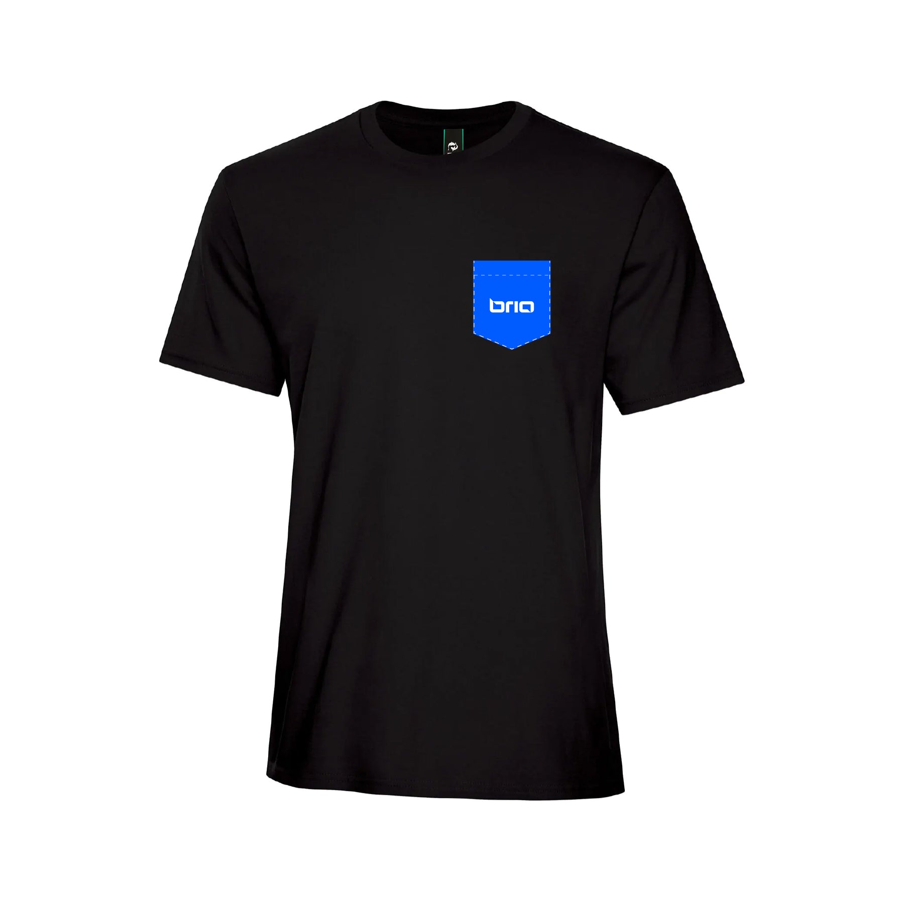 T-shirt à poche noir - Option 2 - Brioconcept