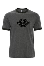 T-shirt charbon chiné et noir - Cycle Max