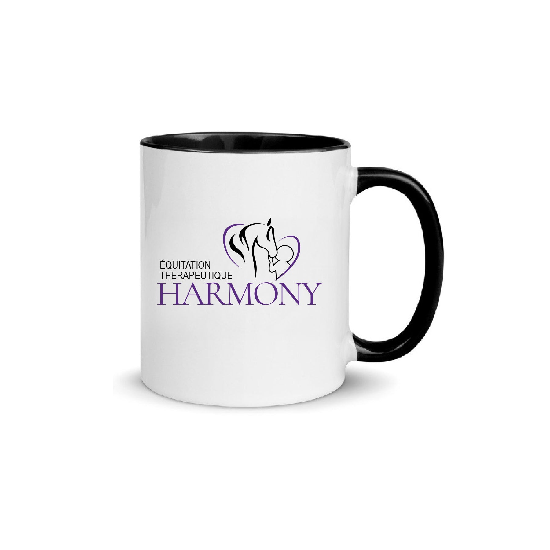 Tasse 11oz intérieur noir - Harmony