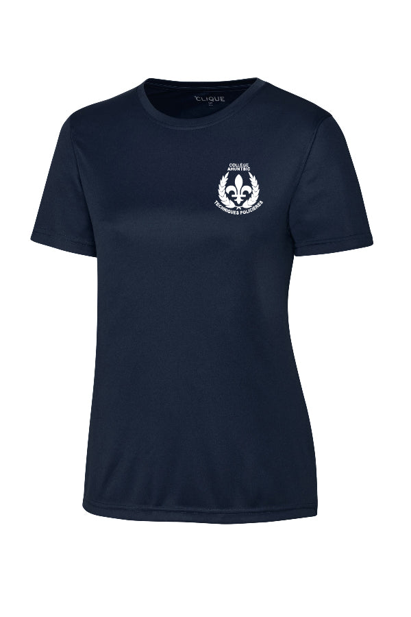 T-Shirt d'entraînement marine  - technique Policière
