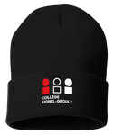 Tuque noire logo brodé - CLG
