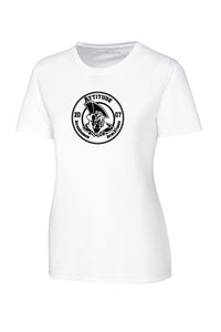 T-shirt technique blanc - Logo rond noir - Ulysse Académie