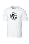 T-shirt technique blanc - Logo rond noir - Ulysse Académie