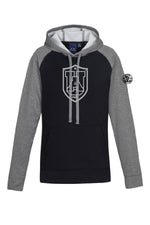 Kangourou performance - Noir et gris - Logo UA gris - Ulysse Académie