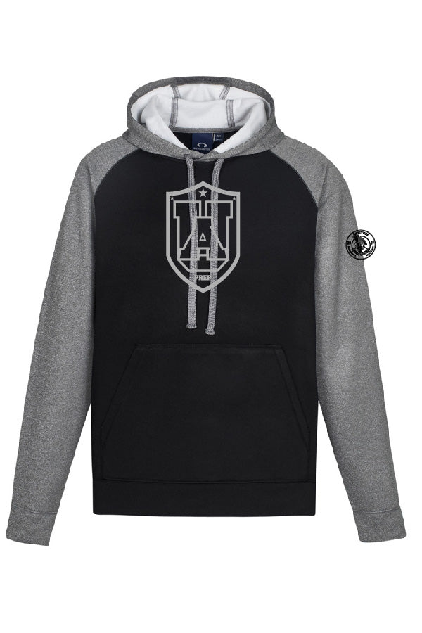 Kangourou performance - Noir et gris - Logo UA gris - Ulysse Académie