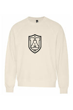 Chandail molleton naturel - Logo UA noir - Ulysse Académie