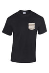 T-Shirt noir à poche logo académie - Ulysse Académie
