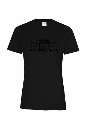 T-Shirt noir ton sur ton - Ulysse Académie