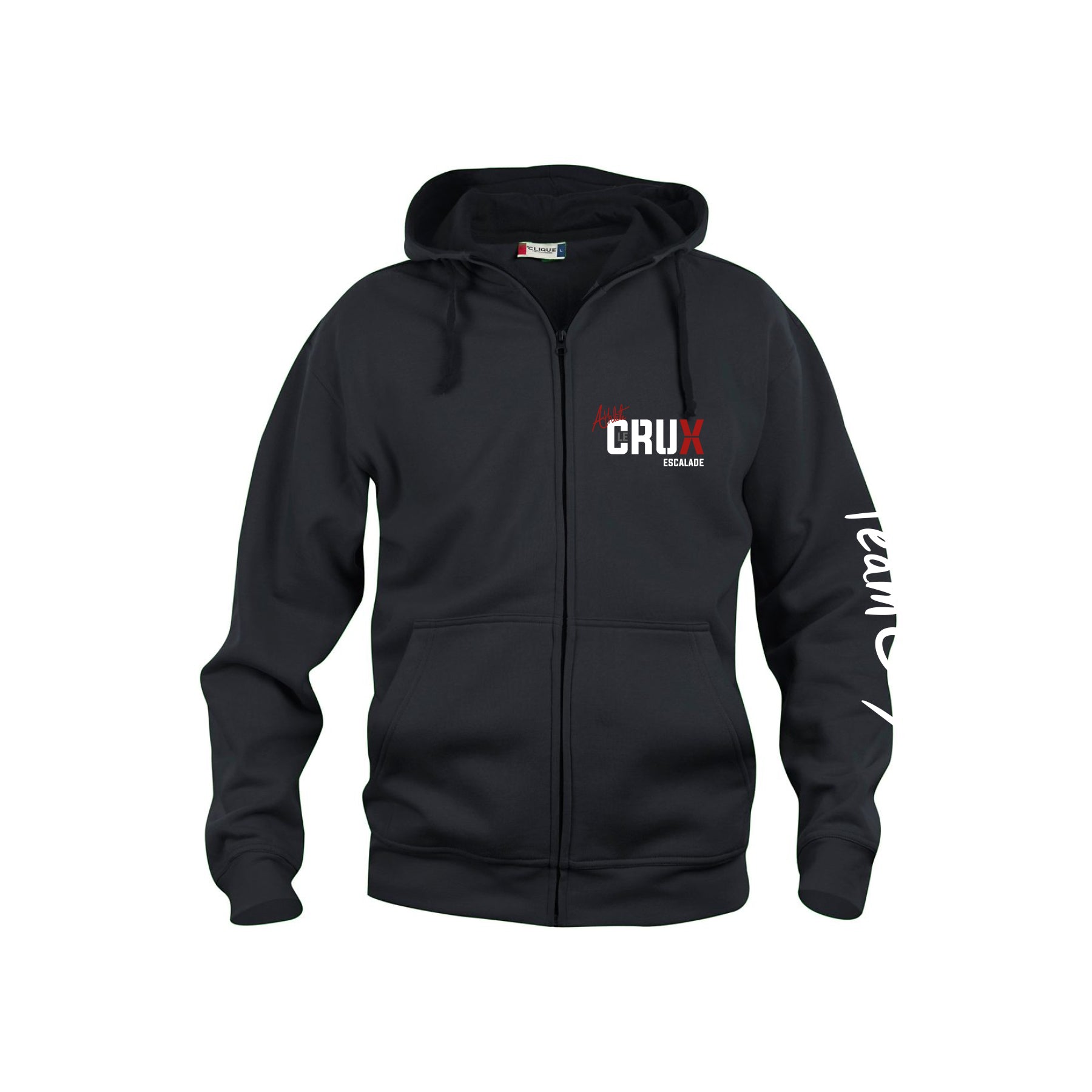 Veste en molleton noir d'équipe - Le Crux