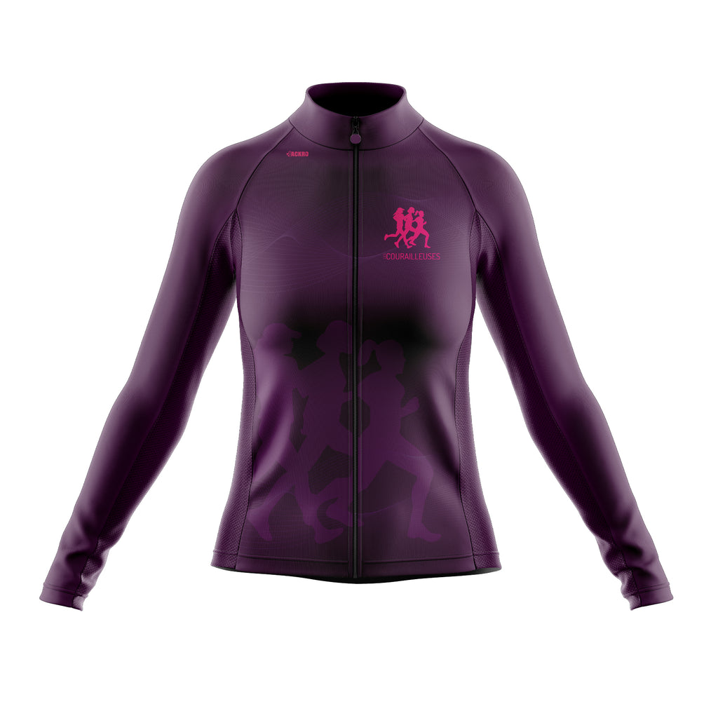 Coupe-vent manche longue ultra léger Mauve - Les Courailleuses