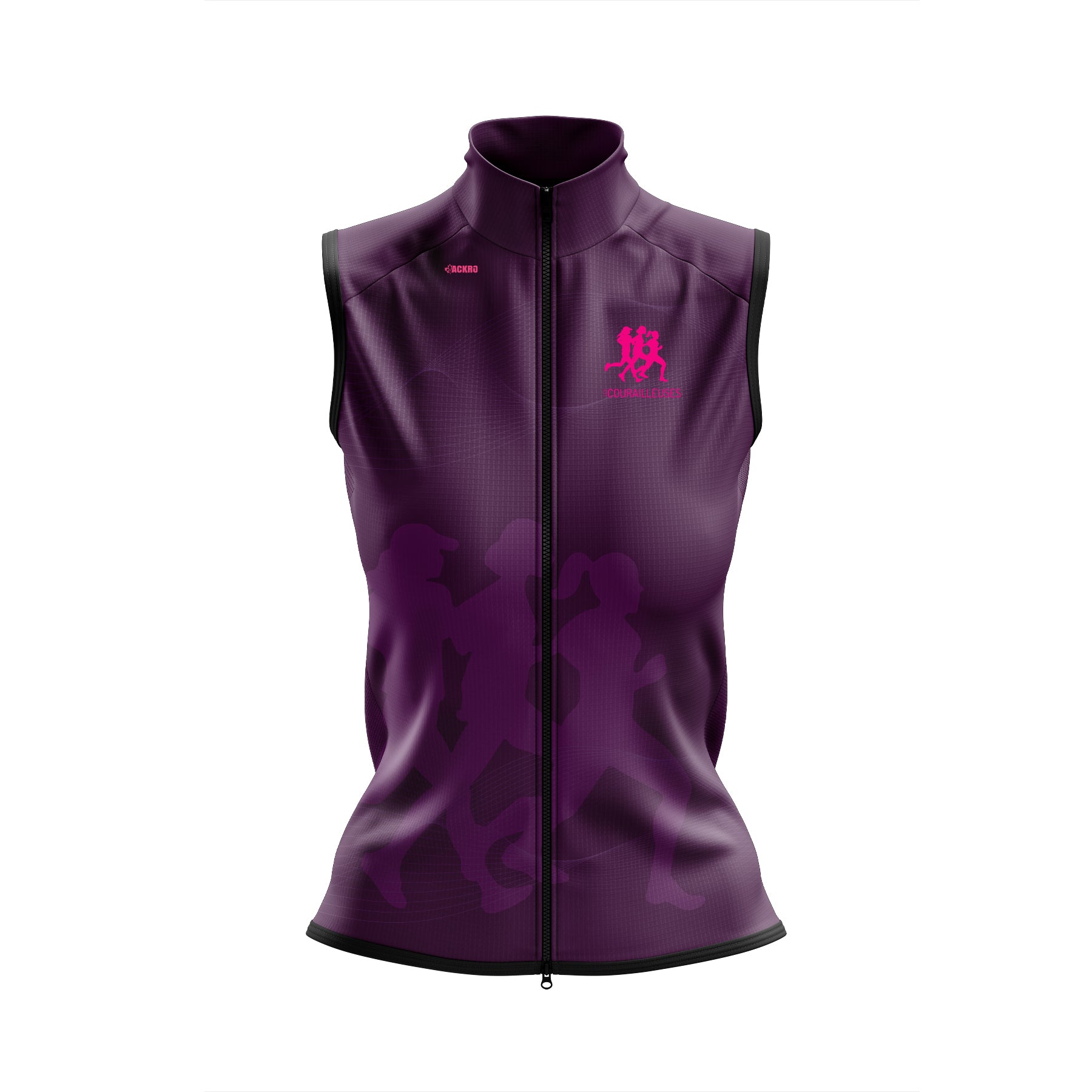 Veste coupe-vent sans manche Mauve - Les Courailleuses