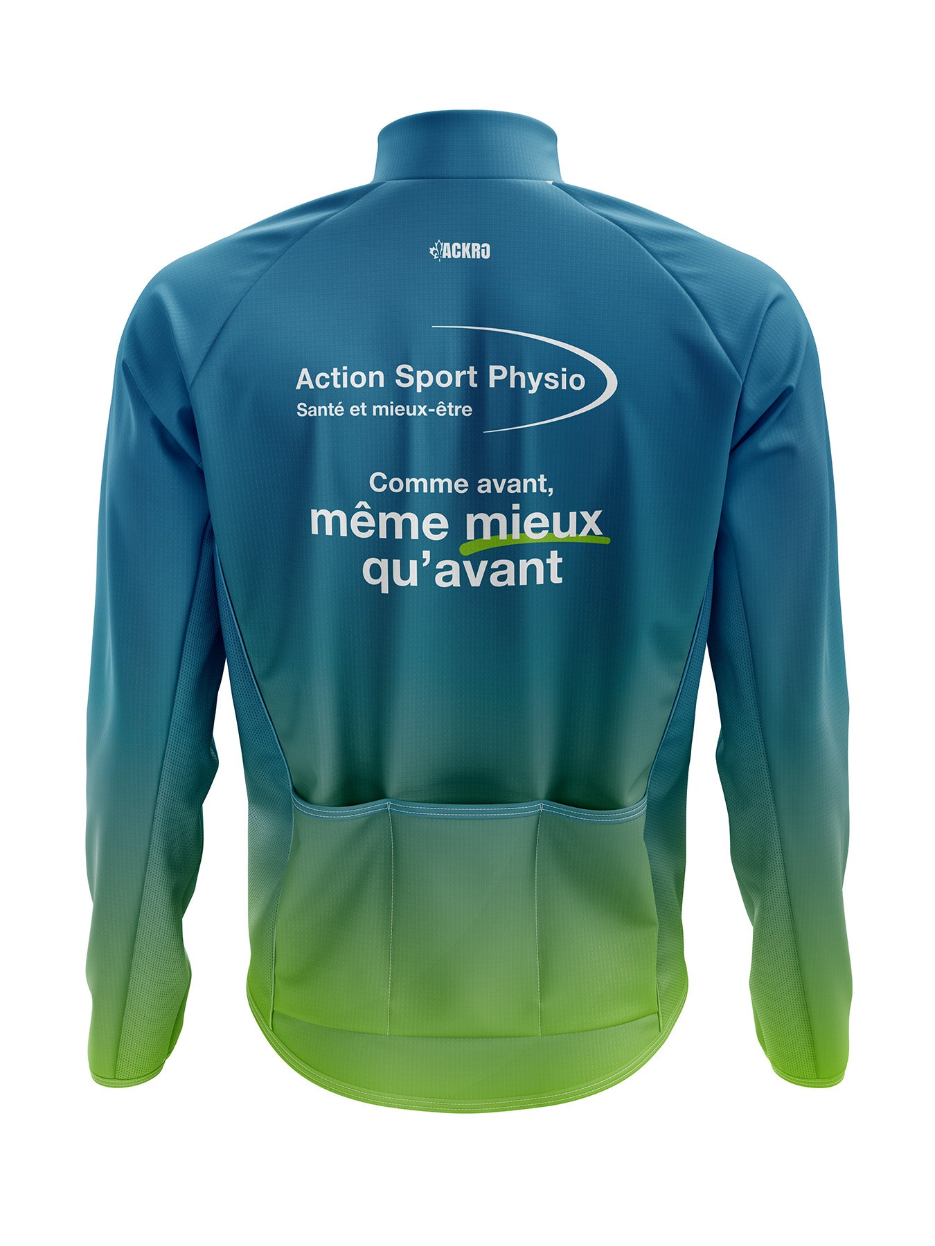 Veste impermeable 2 poches zipper cote Action Sport Physio LDFS sublimation