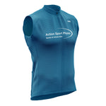 Veste coupe-vent sans manche  bleu - Action Sport Physio