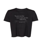 Crop top noir - Tout Faire - Snap Ta Vie