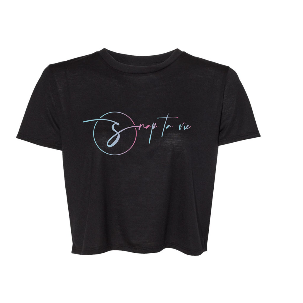 Crop top noir - Snap ta Vie