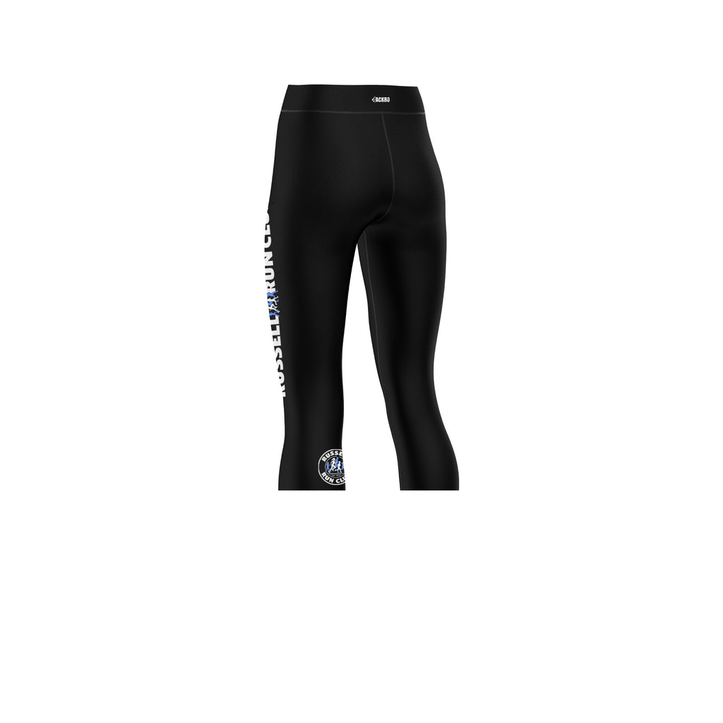 Legging 3/4 réversible - 1 poche - Noir - Russell Run Club