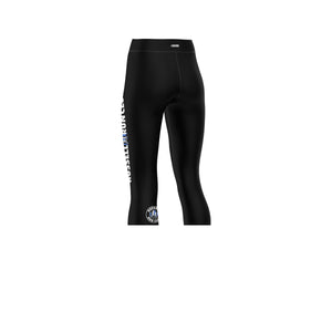 Legging 3/4 réversible - 1 poche - Noir - Russell Run Club