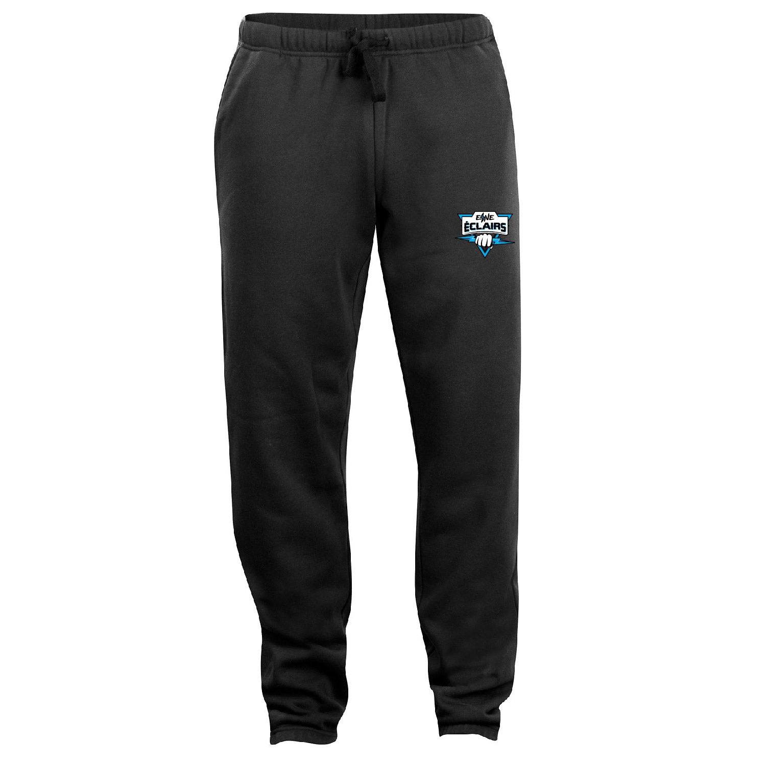 Pantalon jogging noir logo sport bleu - ESNE