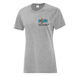 T-Shirt de coton chiné athlétique logo école - ESNE