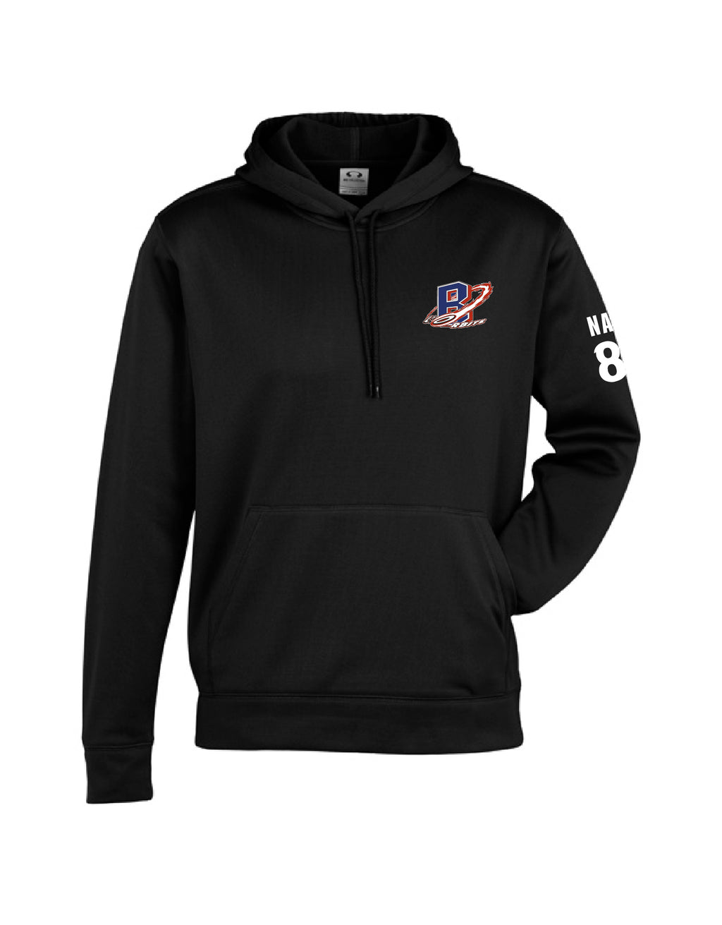 Nouveau Kangourou noir 100% Polyester - Orbite