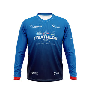 Chandail technique manche longue tissu Italien  - Triathlon Laval