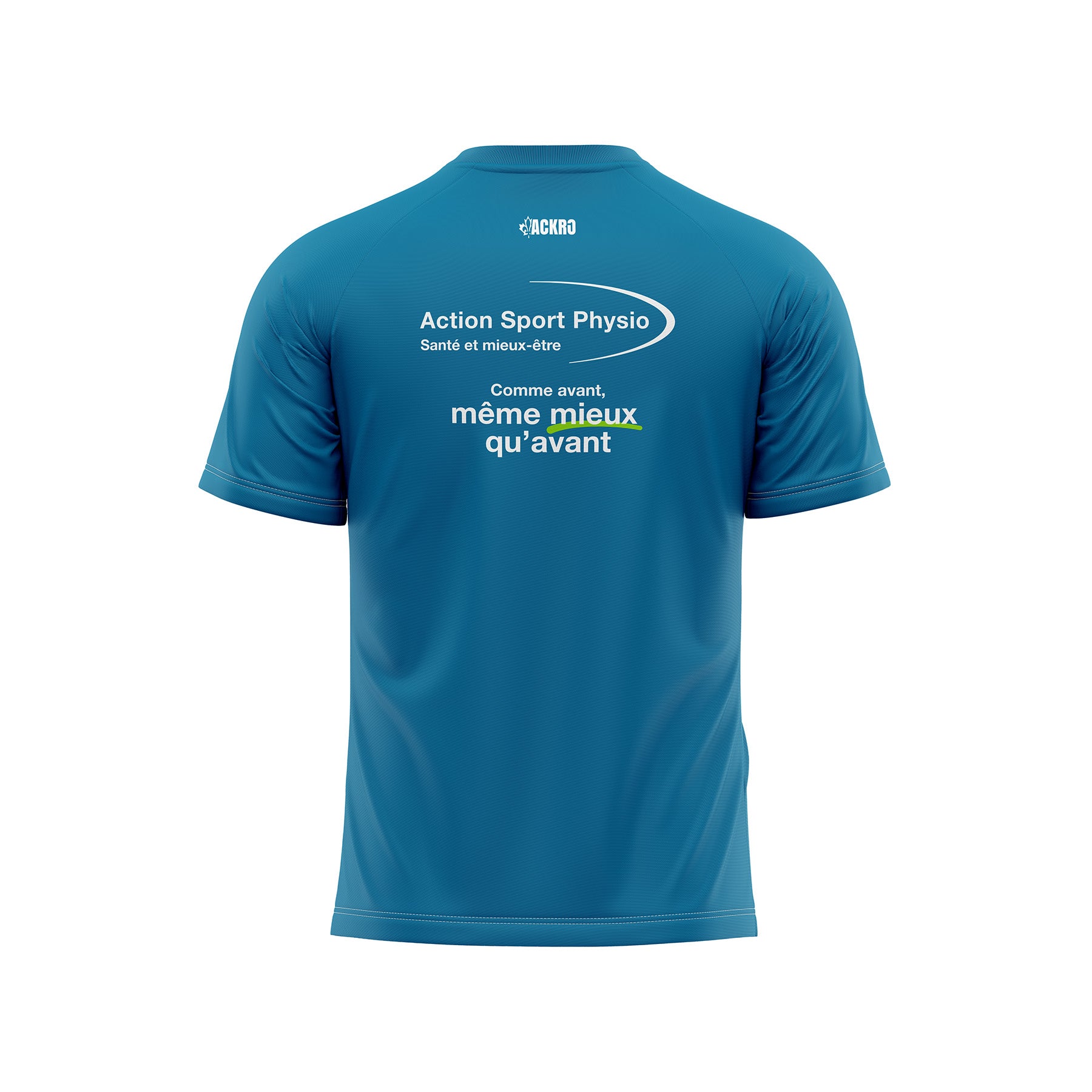 T-shirt technique bleu - Action Sport Physio