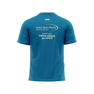 T-shirt technique bleu - Action Sport Physio