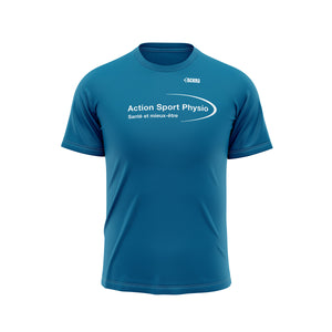 T-shirt technique bleu - Action Sport Physio