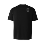 T-shirt technique noir - Logo rond - Ulysse Académie